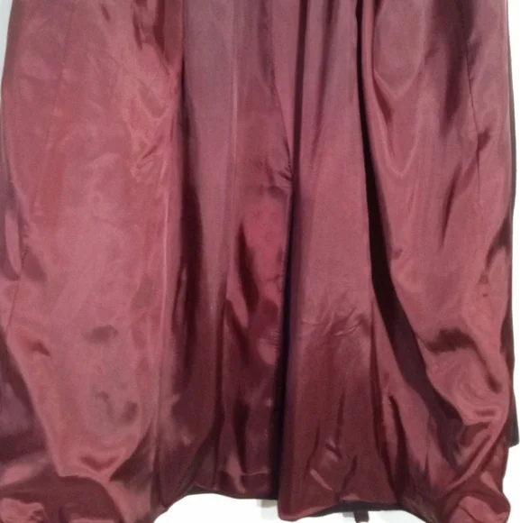 Midnight Velvet Vintage longline wool dress coat with fur trim women's size 14 - Picture 12 of 14